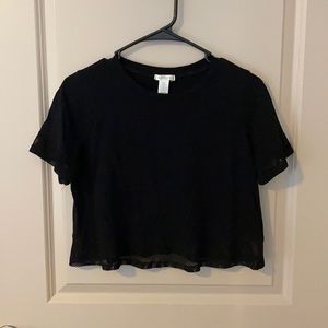 Black crop top